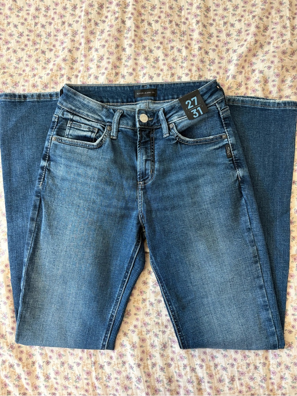 Silver Jeans Medium Blue Boot Cut Jeans